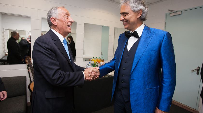 O que disse Marcelo a Andrea Bocelli?