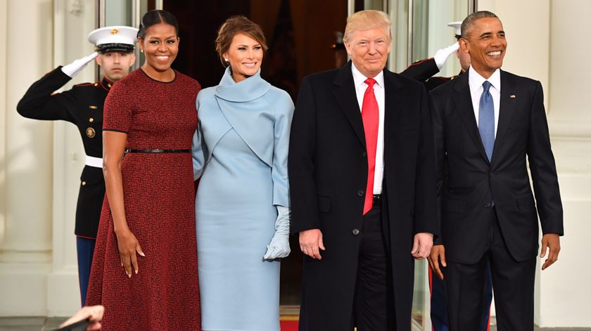 Obama e Trump. Um último chá na Casa Branca