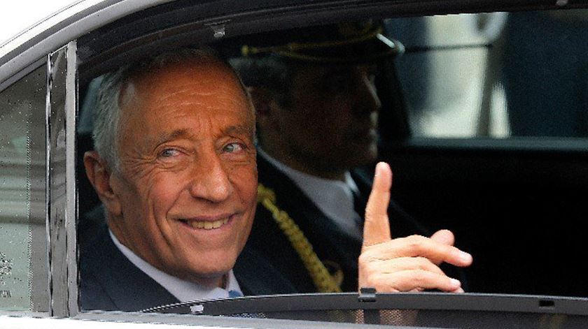 Da parte da manhã, o presidente passou por três locais: Parlamento, Mosteiro dos Jerónimos e Palácio de Belém. Foto: Miguel A. Lopes/Lusa