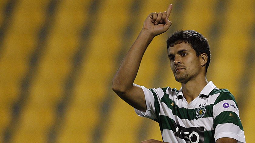 Foto de arquivo de Nuno Reis em jogo amigÃ¡vel com a camisola do Sporting Foto: DR